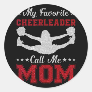 Adesivo Redondo Cheerleader Favorito Me Chama Mãe Anime Mãe Mãe Mã