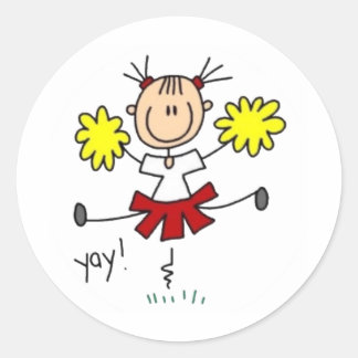 Adesivo Redondo Cheerleader Stick