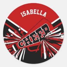 cheerleader 📣 - Vermelho, Preto e Branco