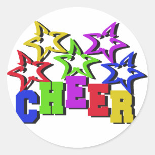 Adesivo Redondo Cheers Stars