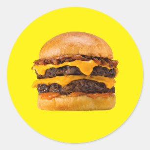 Adesivo Redondo Cheeseburger