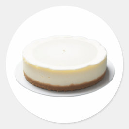 Adesivo Redondo Cheesecake caseiro delicioso