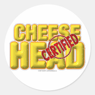 Adesivo Redondo CheeseHead certificado