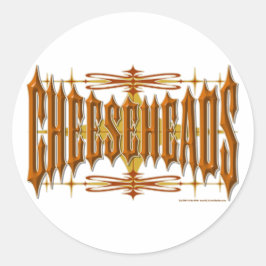 Adesivo Redondo Cheeshead Metal