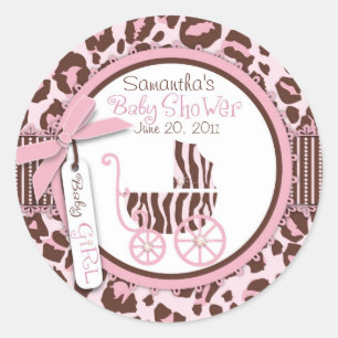 Adesivo Redondo Cheetah Girl Sticker 2