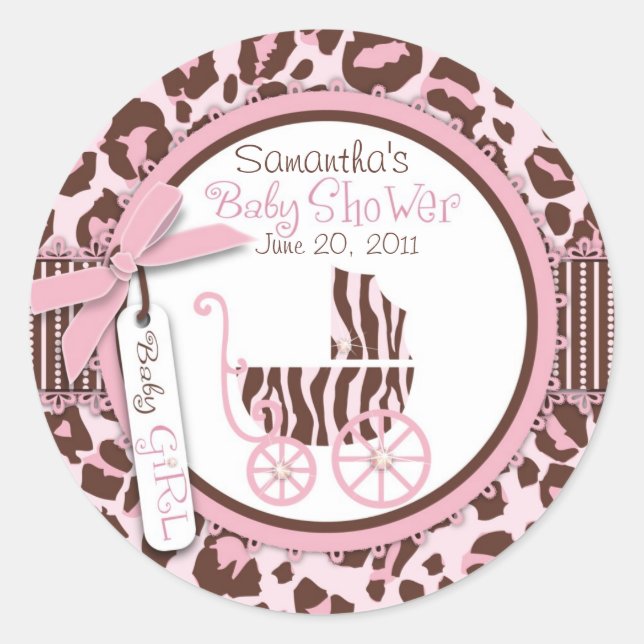 Adesivo Redondo Cheetah Girl Sticker 2 (Frente)