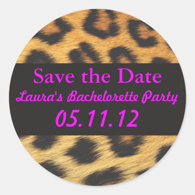 Adesivo Redondo Cheetah Impressão (Frente)