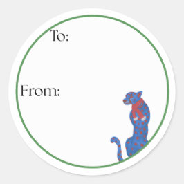 Adesivo Redondo Cheetah Sticker