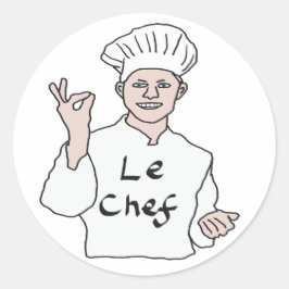Adesivo Redondo Chef