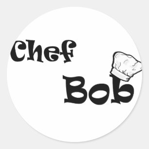 Adesivo Redondo Chef Bob