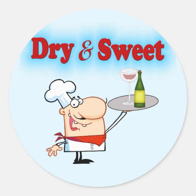 Adesivo Redondo Chef Engraçado (Frente)