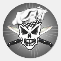 Chef Skull 2 e Knives Chef Cruzadas