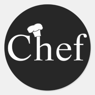 Adesivo Redondo Chef Sticker