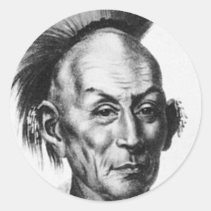 Adesivo Redondo Chefe Black Hawk