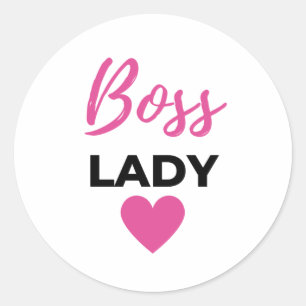 Adesivo Redondo Chefe Lady 2