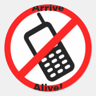 Adesivo Redondo Chega Vivo! Vinheta redonda grande