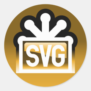 Adesivo Redondo Cheio de SVG