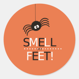 Adesivo Redondo Cheirar o meu pé