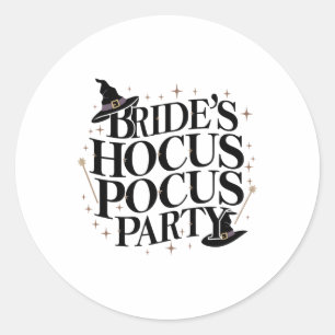 Adesivo Redondo Chelorette Halloween 1 do partido de Pocus da Noiv