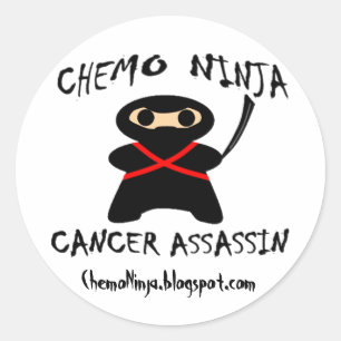 Adesivo Redondo Chemo Ninja Stickers