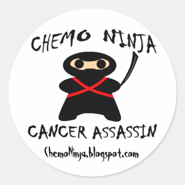 Adesivo Redondo Chemo Ninja Stickers (Frente)