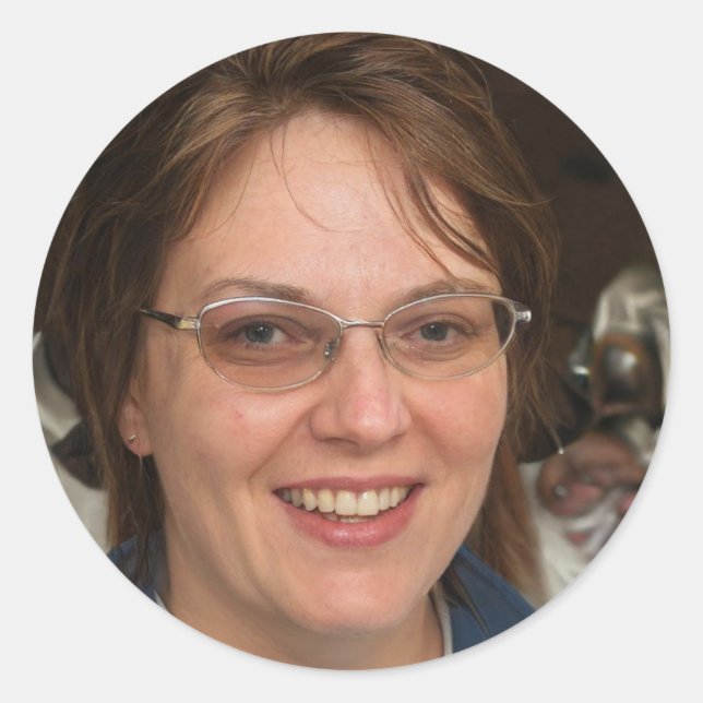 Adesivo Redondo Cherish a cada momento (Frente)