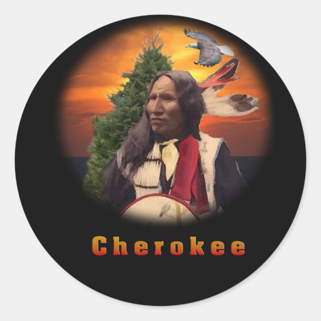 Adesivo Redondo Cherokee (Frente)