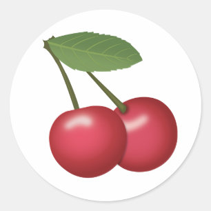 Adesivo Redondo Cherries Emoji