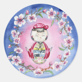 Adesivo Redondo "Cherry Blossom"