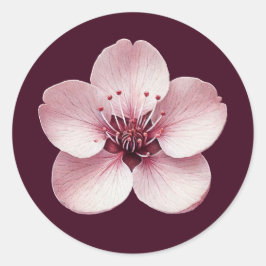 Adesivo Redondo Cherry Blossom Sticker