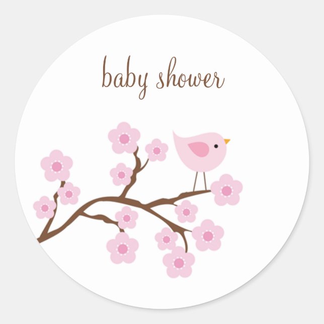 Adesivo Redondo Cherry Blossom Stickers (Frente)