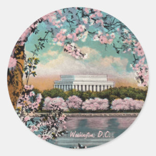 Adesivo Redondo Cherry Blossoms Sticker