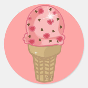 Adesivo Redondo Cherry Chocolate Chip