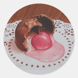 Adesivo Redondo Cherry Cordial Sticker