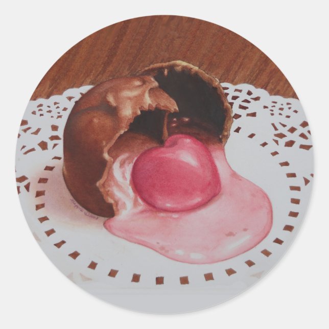 Adesivo Redondo Cherry Cordial Sticker (Frente)