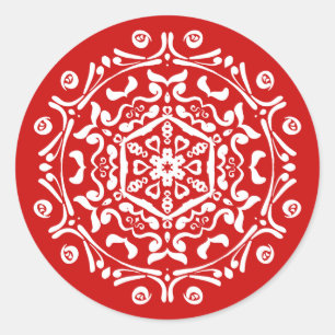 Adesivo Redondo Cherry Mandala