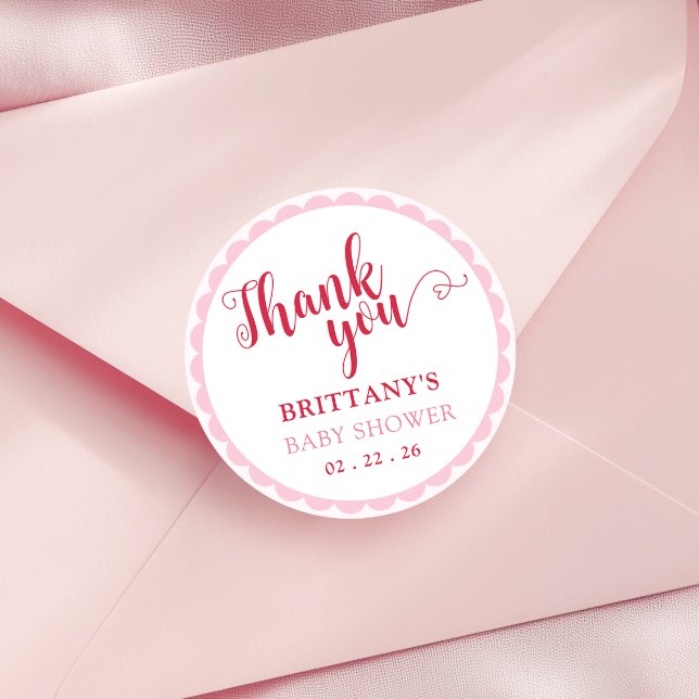 Adesivo Redondo Cherry On Top Baby Shower Round Stickers (Criador carregado)