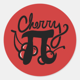 Adesivo Redondo Cherry Pi Day