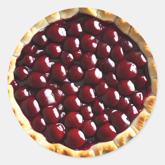 Adesivo Redondo Cherry Pie e Rico Crust (Frente)