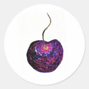 Adesivo Redondo Cherry Sticker