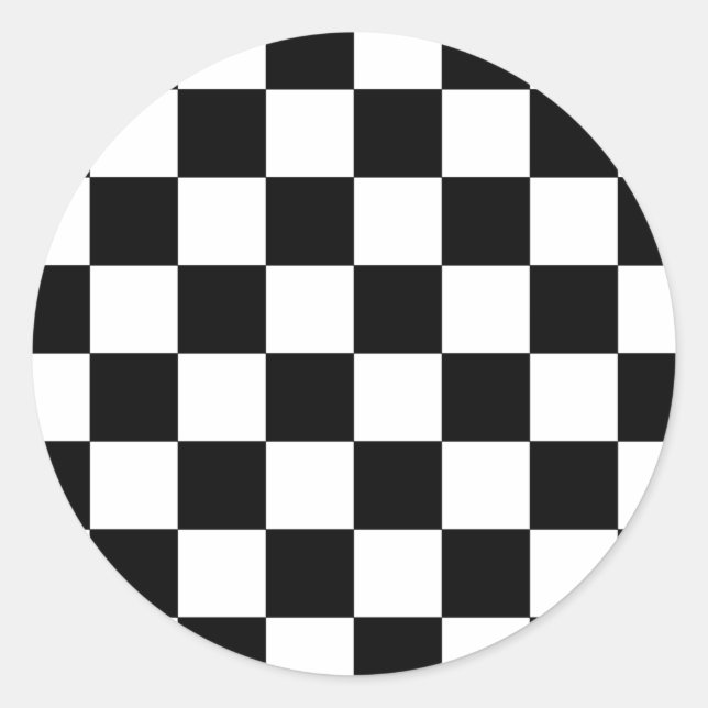 Adesivo Redondo Chessboard (Frente)