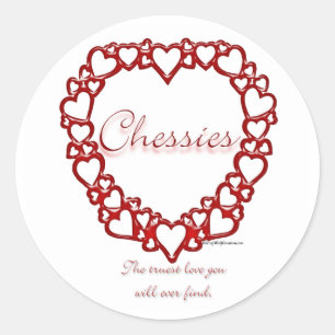 Adesivo Redondo Chessie True Love - Sticker