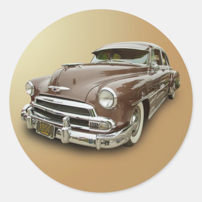 ADESIVO REDONDO CHEVROLET 1951 (Frente)