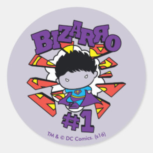 Adesivo Redondo Chibi Bizarro #1