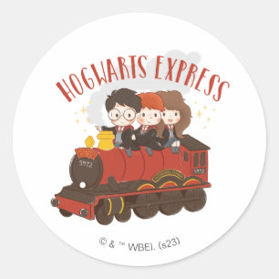 Adesivo Redondo Chibi HOGWARTS EXPRESS™ Ride