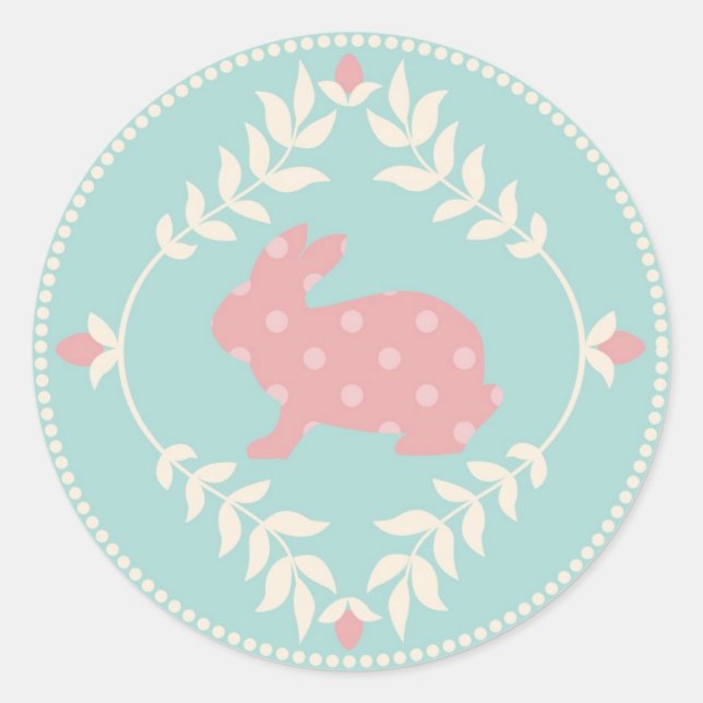 Adesivo Redondo Chic Bunny Sticker B R (Frente)