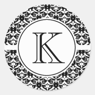 Adesivo Redondo Chic Damask