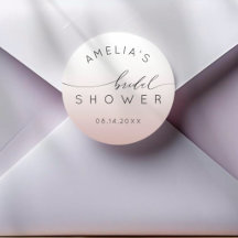 Chic Gradiente Dourado Rosa Chá de Bebê de Noiva