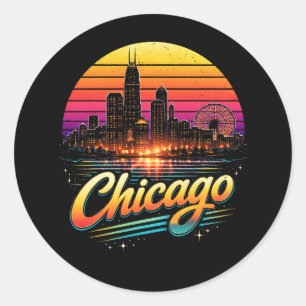 Adesivo Redondo Chicago
