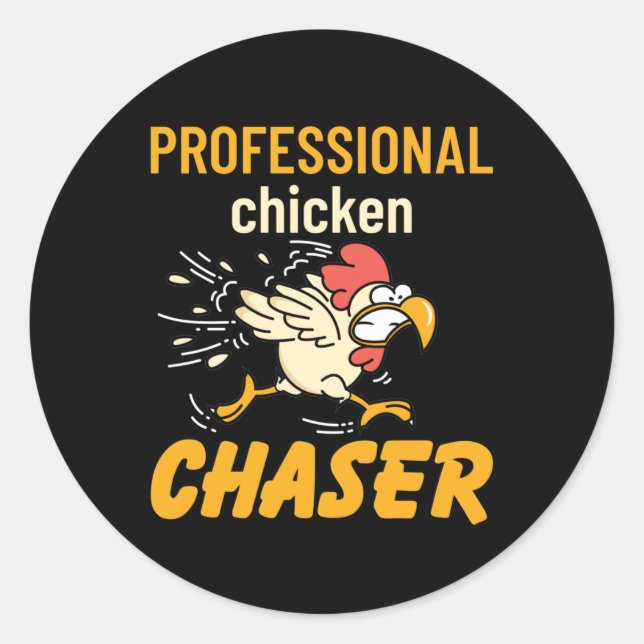Adesivo Redondo Chicken profissional (Frente)